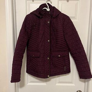 Weatherproof Large coat with removable hood